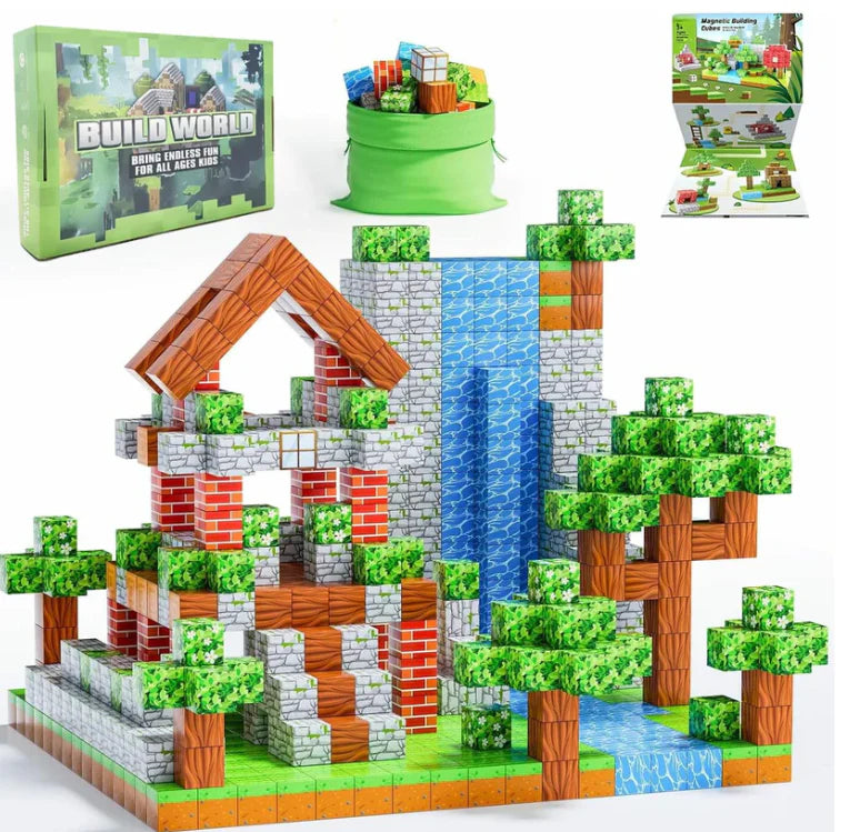 NeuroSprout™ STEM Magnetic Builder Set — Screen-Free Play That Builds Brains